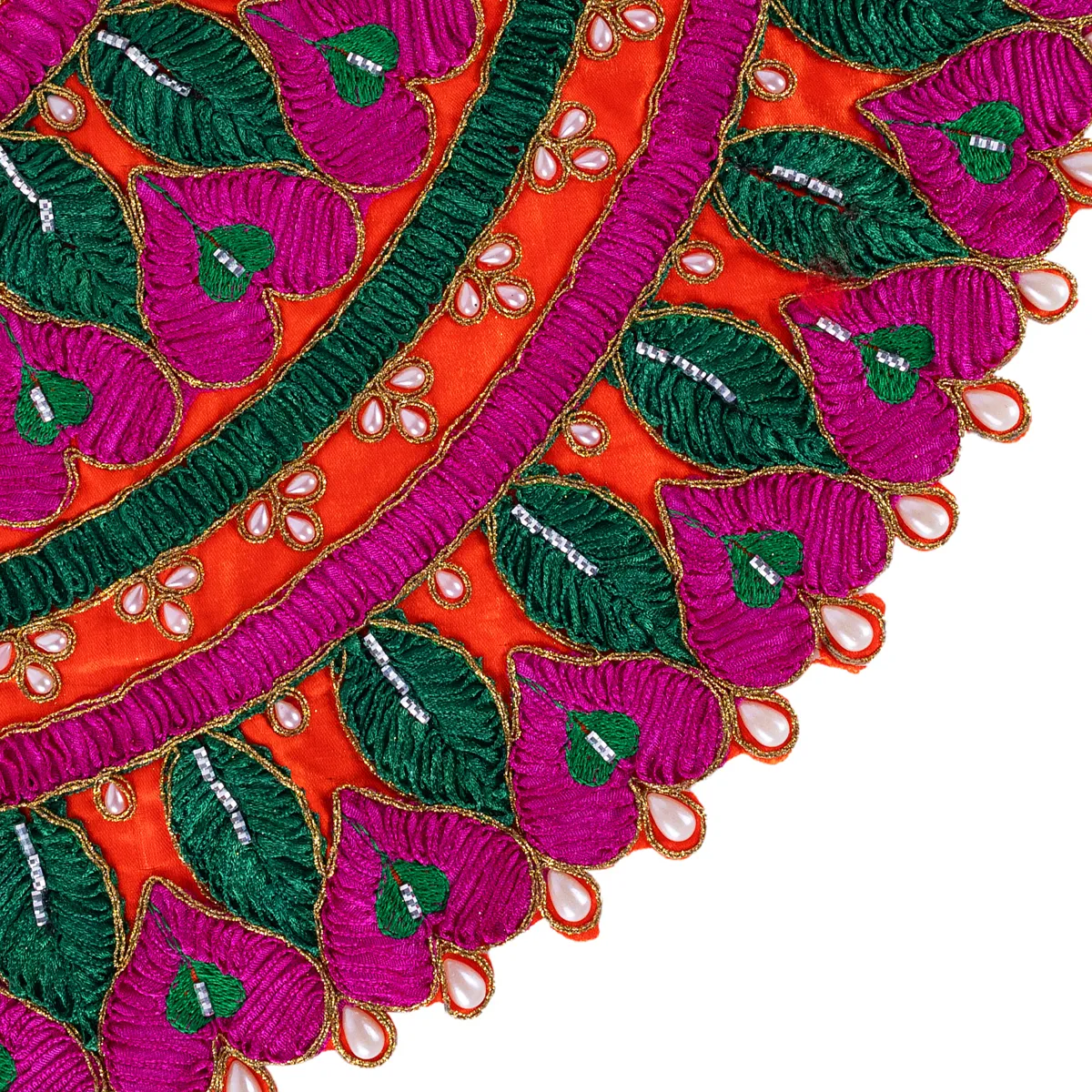 Durga Dress - 9.5 Inches | Mata Dress/ Embroidery Devi Vastra/ Amman Pavadai/ Assorted Colour - Image 13