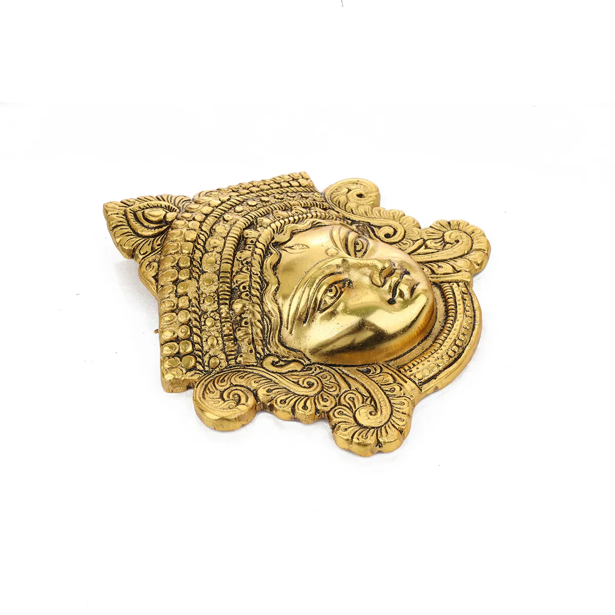 Durga Face Wall Hanging - 7 x 6 Inches | Wall Hanger/ Aluminium Wall Hanging for Living Room - Image 4