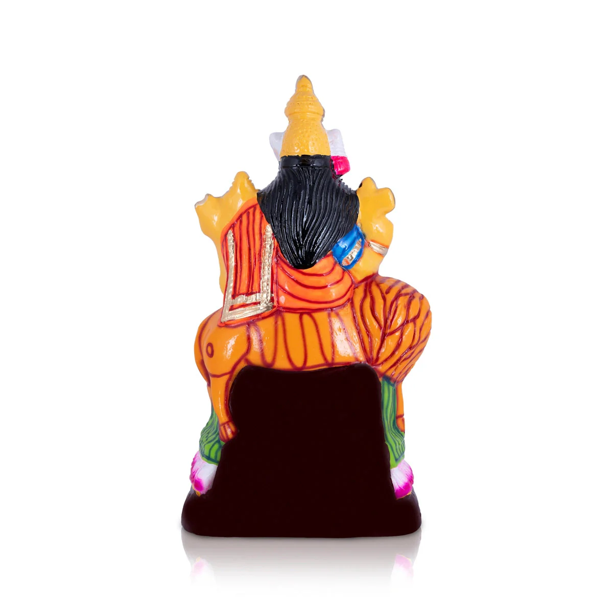 Durga Idol Paper Mache Golu Bommai - 16 X 8.5 Inches | Navaratri Gombe/ Giri Golu Doll/ Navratri Decor - Image 4