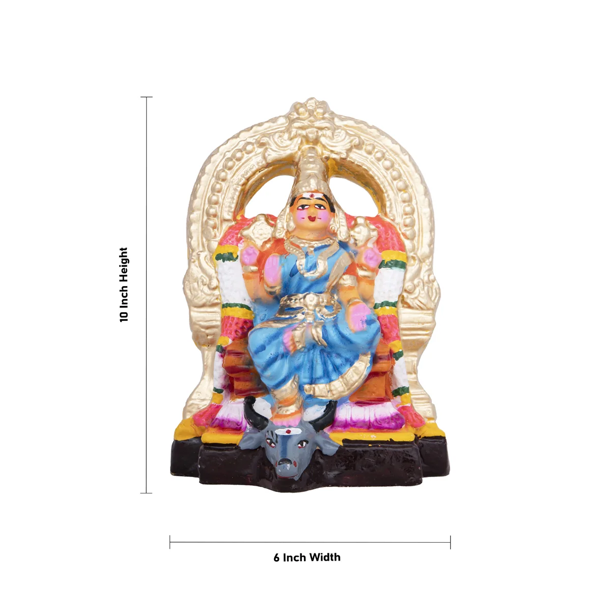 Durga Pooja Clay Golu Bommai Set - 10 x 6 Inches | Giri Golu Doll/ Navaratri Golu Bomma/Gombe/Bommai - Image 12