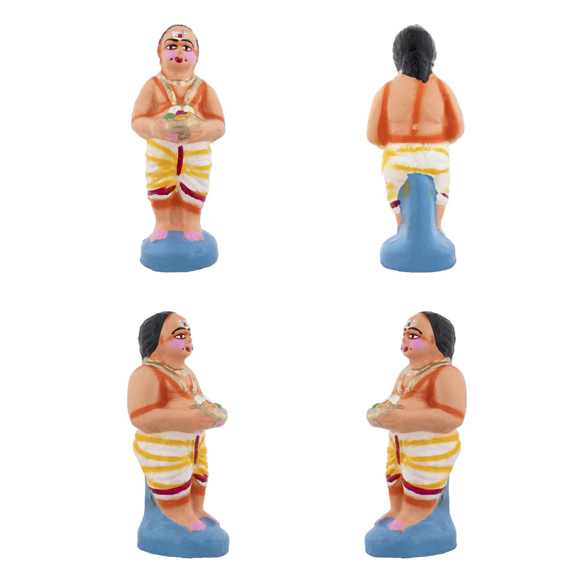 Durga Pooja Clay Golu Bommai Set - 10 x 6 Inches | Giri Golu Doll/ Navaratri Golu Bomma/Gombe/Bommai - Image 8