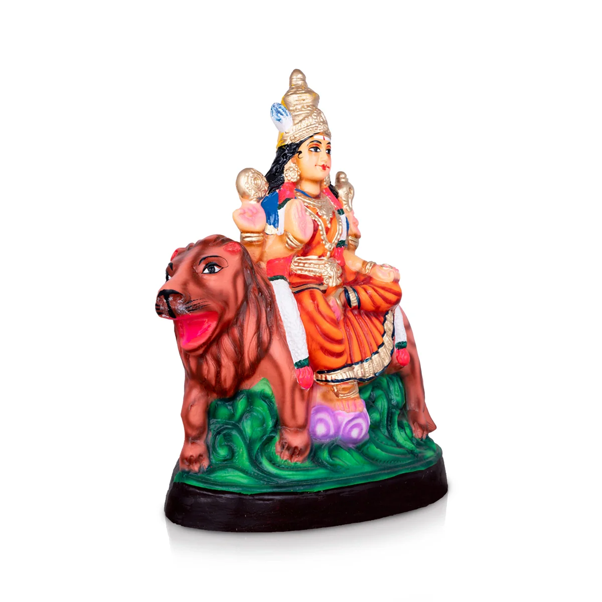 Durgai Paper Mache Golu Bommai - 16 x 12 Inches | Giri Golu Doll/ Navaratri Golu Bomma/Gombe/Bommai - Image 5