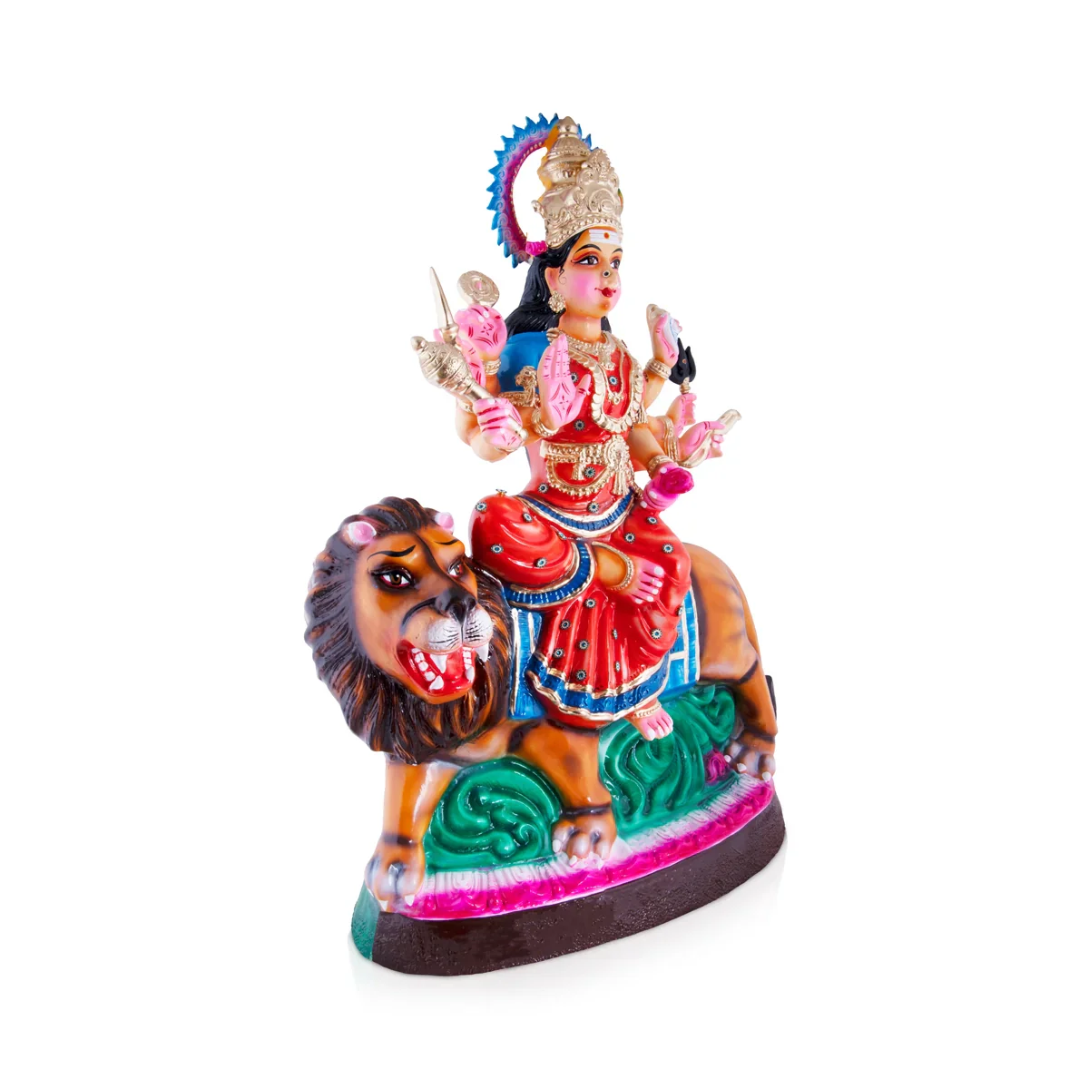 Durgai Paper Mache Golu Bommai - 40 x 27 Inches | Giri Golu Doll/ Navaratri Golu Bomma/Gombe/Bommai - Image 3