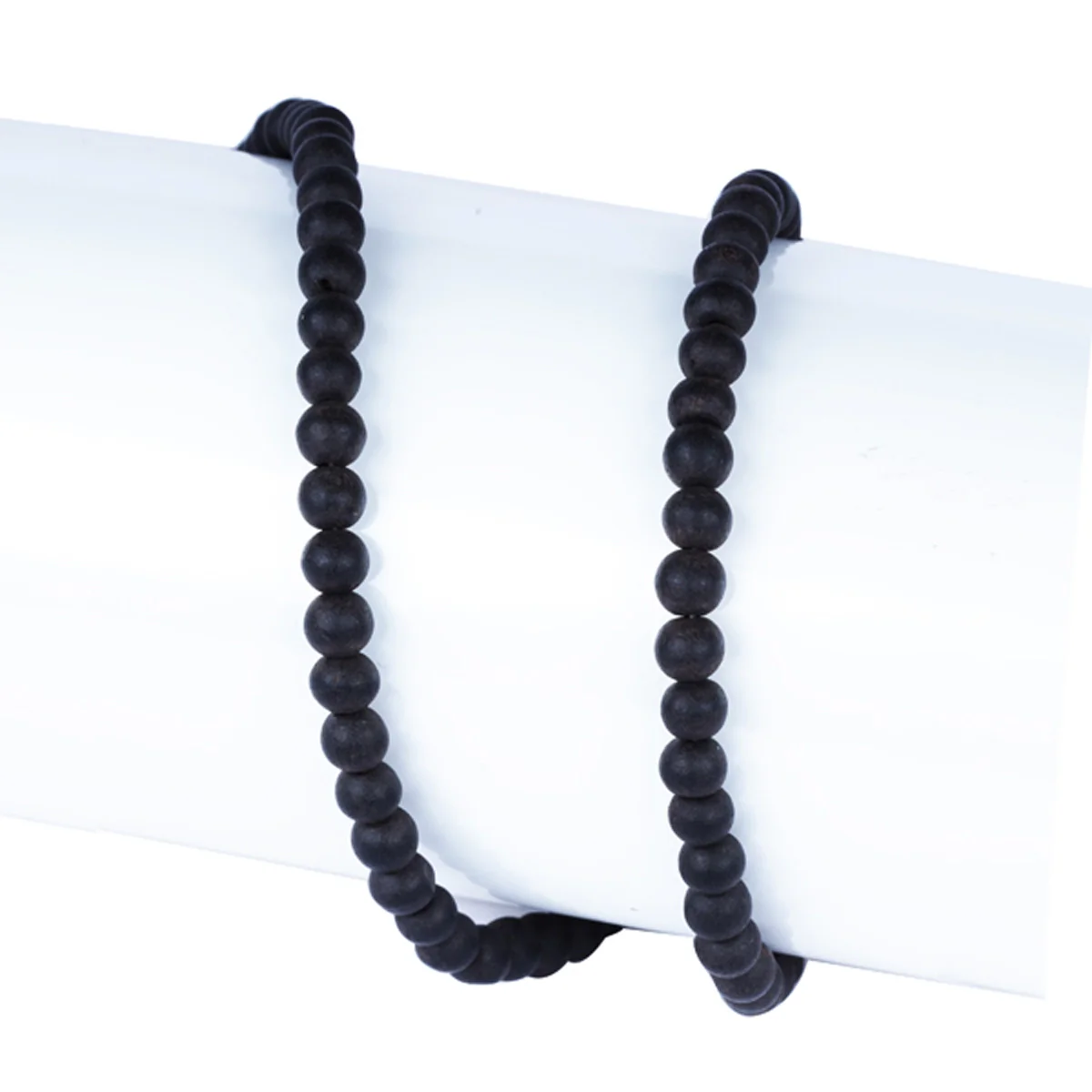 Karungali Mala - 7 Inches | 8.5 to 9mm/ Ebony Mala/ Ebony Wood Mala/ Karungali Kattai Malai for Men & Women - Image 4