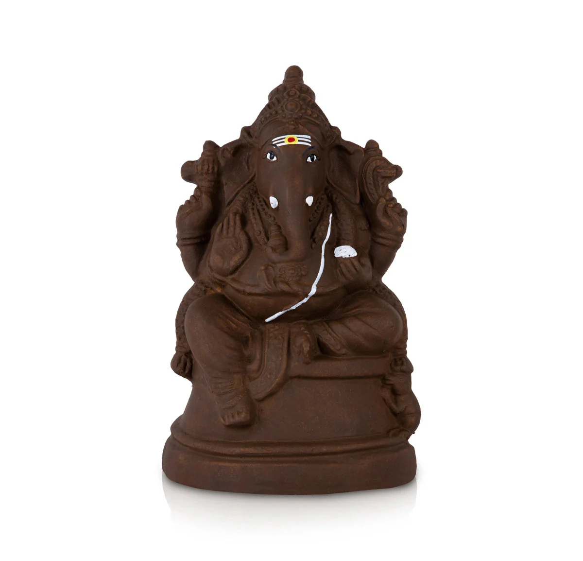 Eco Friendly Maha Ganapati Clay Golu Bommai - 12 Inches | Giri Golu Doll/ Navaratri Golu Bomma/Gombe/Bommai - Image 3