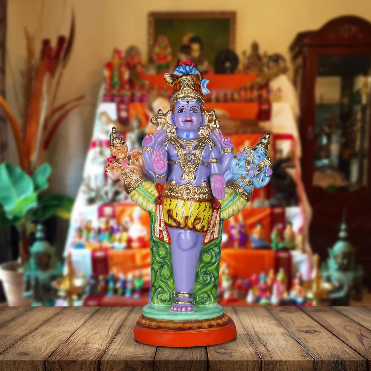 Ekapada Murthy Paper Mache Golu Bommai - 24 Inches | Giri Golu Doll/ Navaratri Golu Bomma/Gombe/Bommai - Image 5