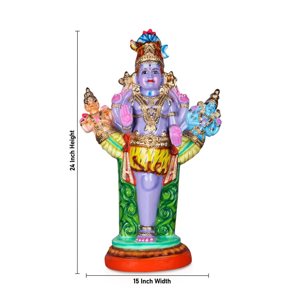 Ekapada Murthy Paper Mache Golu Bommai - 24 Inches | Giri Golu Doll/ Navaratri Golu Bomma/Gombe/Bommai - Image 6