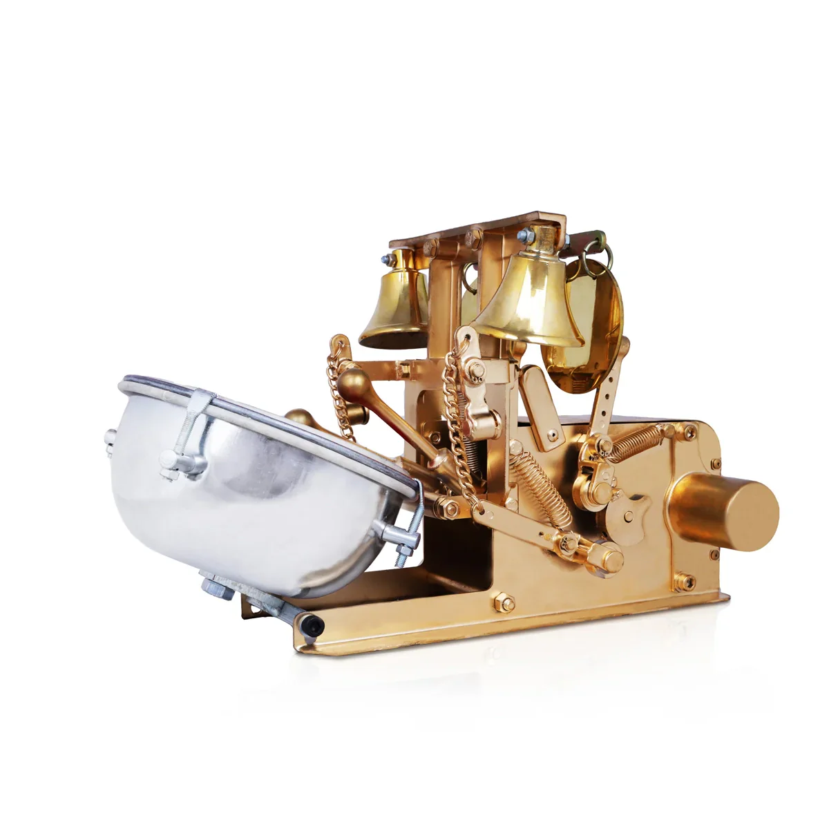 Electric Temple Drum Bell - 8.5 x 14 Inches | Temple Drum Bell/ Electric Bell for Temple - Image 3