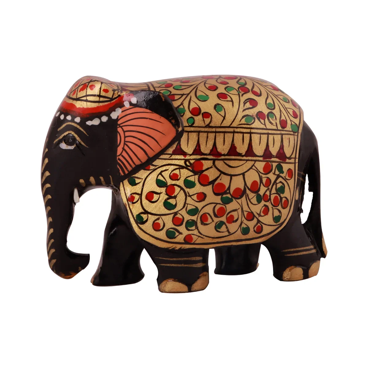 Elephant Idol - 2 x 3 Inches | Wooden Statue/ Elephant Statue for Home Decor - Image 2
