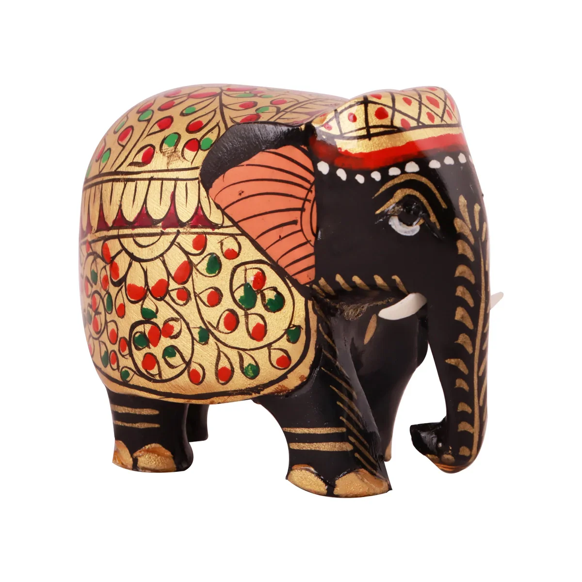 Elephant Idol - 2 x 3 Inches | Wooden Statue/ Elephant Statue for Home Decor - Image 3