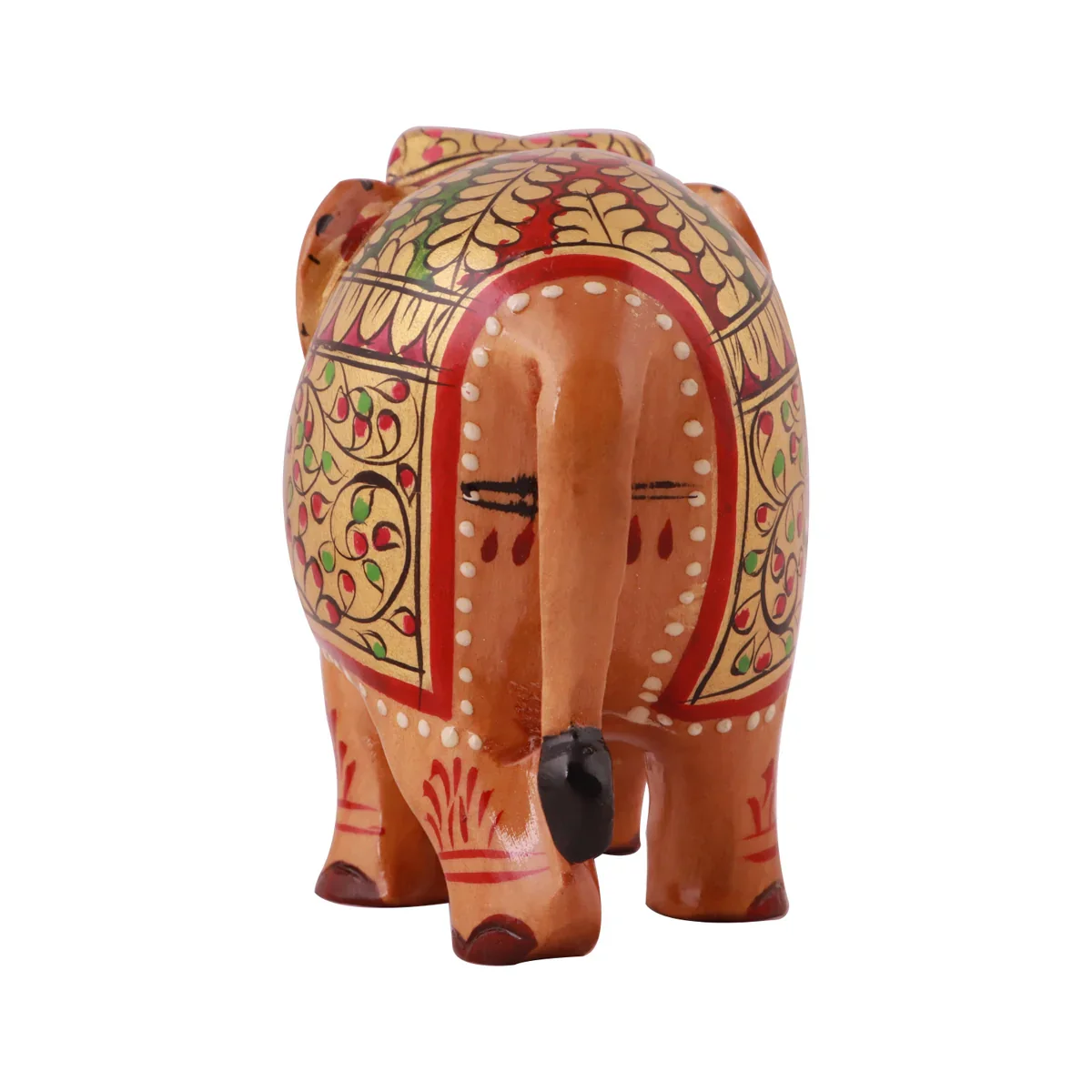 Elephant Idol - 3 x 4 Inches | Wooden Statue/ Elephant Statue for Home Decor - Image 10