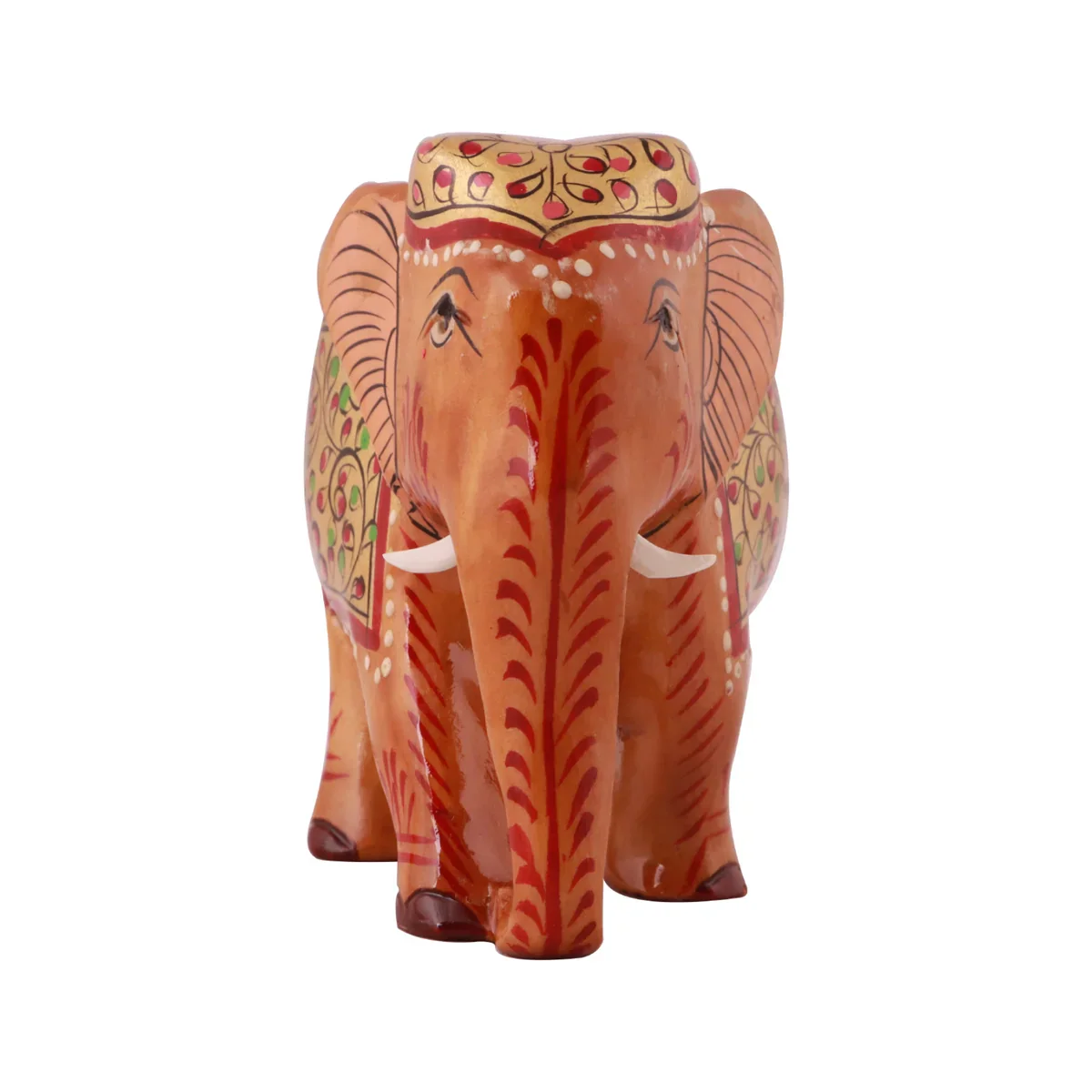 Elephant Idol - 3 x 4 Inches | Wooden Statue/ Elephant Statue for Home Decor - Image 6