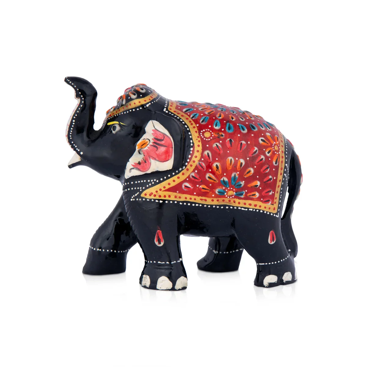 Elephant Idol - 4 x 5 Inches | Wooden Statue/ Elephant Statue for Home Decor - Image 2