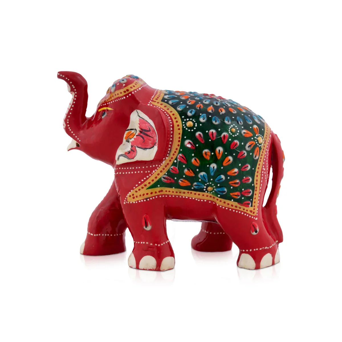 Elephant Idol - 4 x 5 Inches | Wooden Statue/ Elephant Statue for Home Decor - Image 3