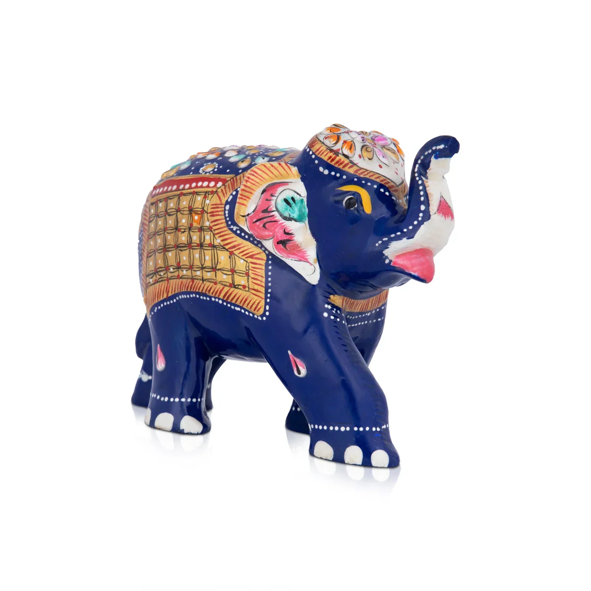 Elephant Idol - 4 x 5 Inches | Wooden Statue/ Elephant Statue for Home Decor - Image 4