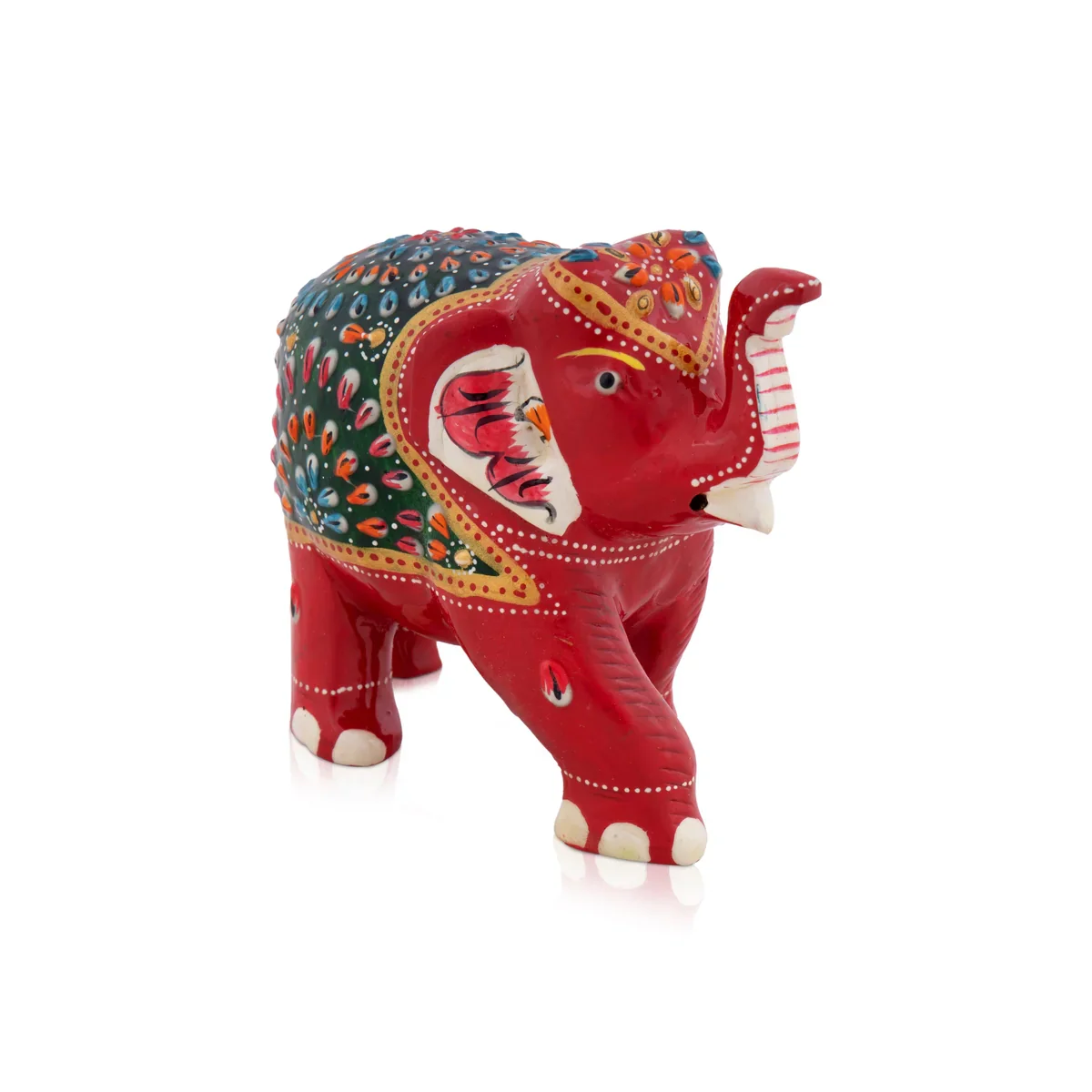 Elephant Idol - 4 x 5 Inches | Wooden Statue/ Elephant Statue for Home Decor - Image 6