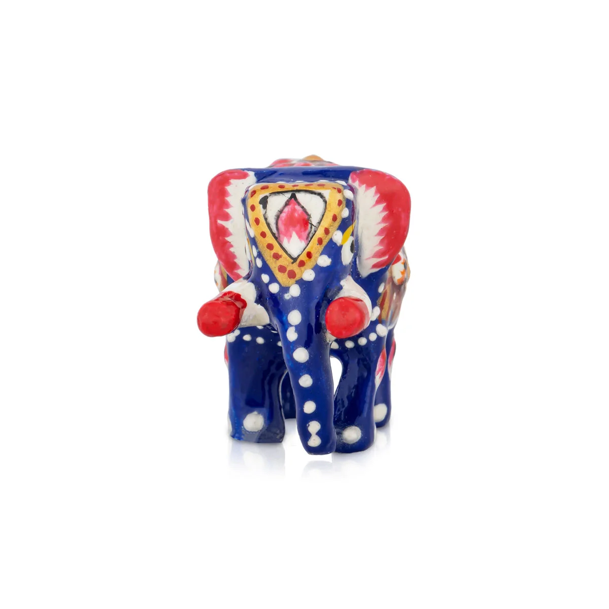 Elephant Statue - 1.5 x 2.5 Inches | Painted Elephant Sculpture/ Metal Elephant Idol for Home - Image 4