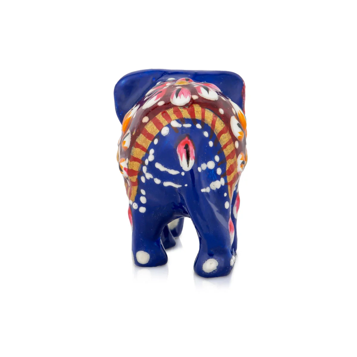 Elephant Statue - 1.5 x 2.5 Inches | Painted Elephant Sculpture/ Metal Elephant Idol for Home - Image 5