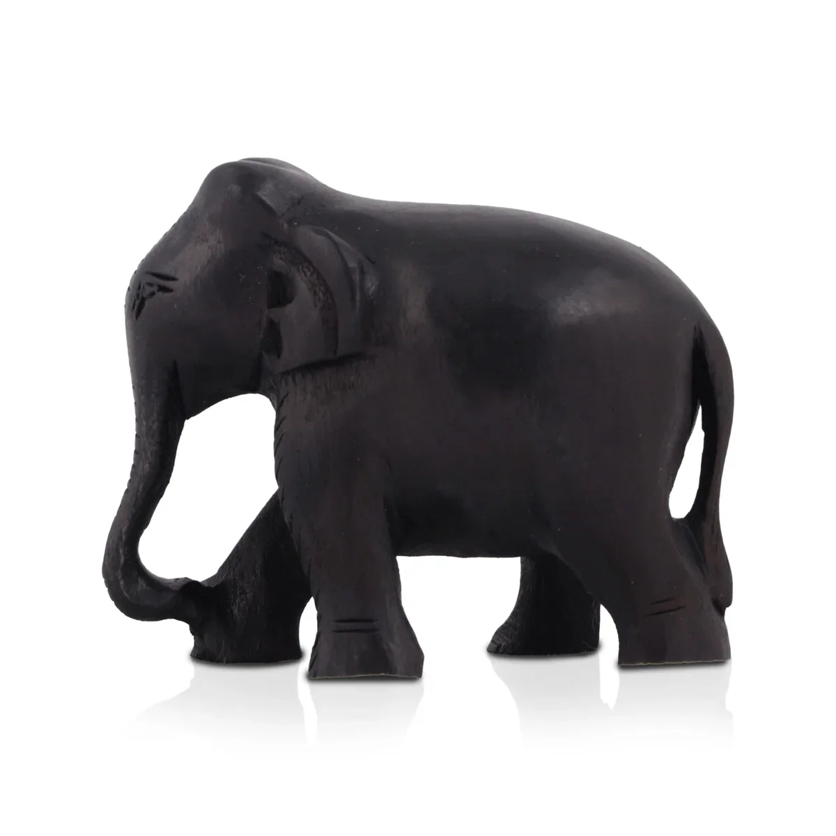 Elephant Statue - 2 Inches | Wooden Statue/ Colour Elephant Figurine/ Elephant Sculpture for Home - Image 2