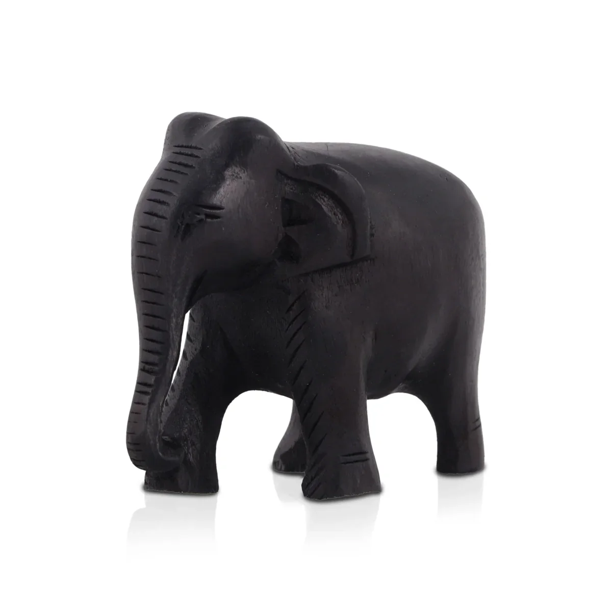 Elephant Statue - 2 Inches | Wooden Statue/ Colour Elephant Figurine/ Elephant Sculpture for Home - Image 3