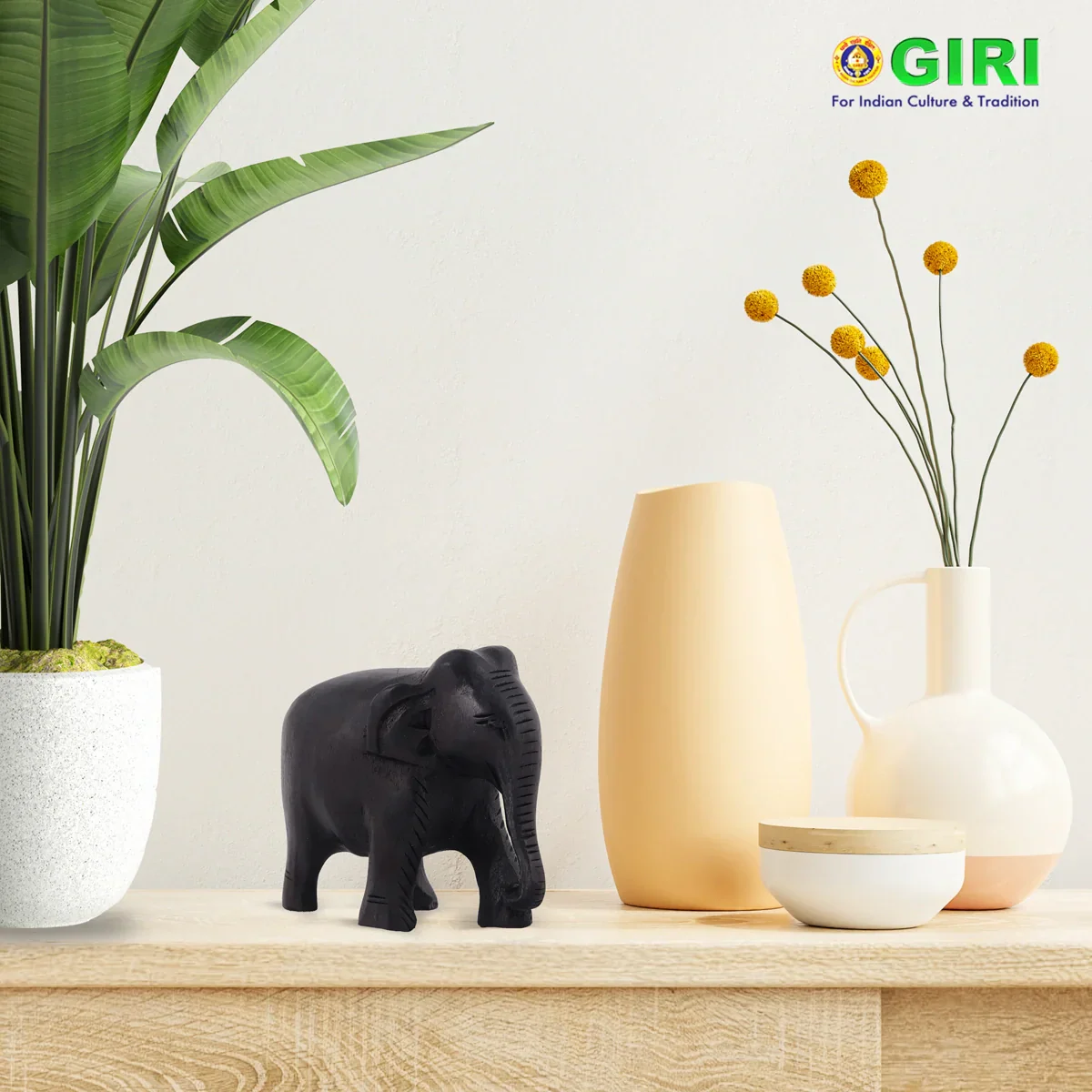 Elephant Statue - 2 Inches | Wooden Statue/ Colour Elephant Figurine/ Elephant Sculpture for Home - Image 7