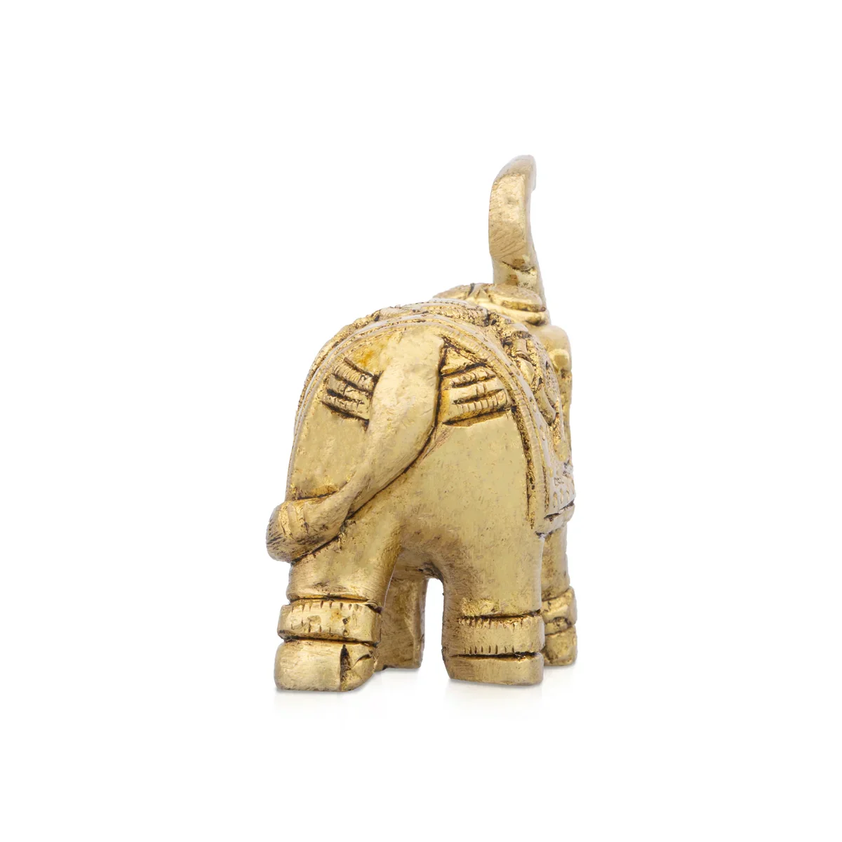 Elephant Statue - 2 x 2.5 Inches | Antique Brass Elephant Idol for Home Decor/ 315 Gms Approx - Image 4