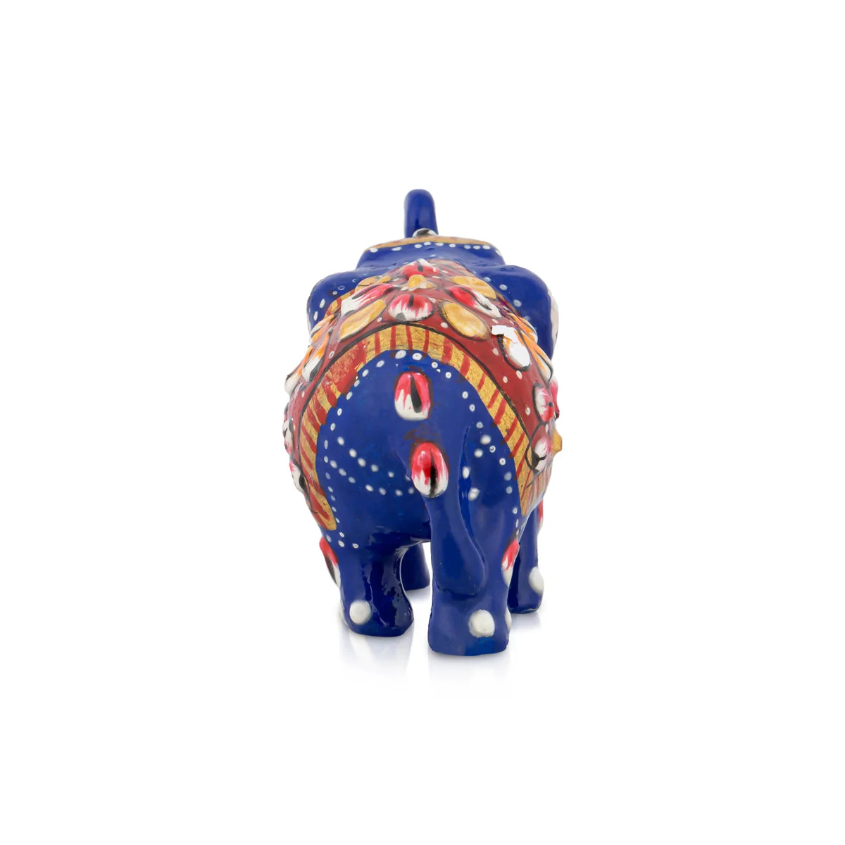 Elephant Statue - 2 x 2.5 Inches | Painted Elephant Sculpture/ Metal Elephant Idol for Home - Image 4