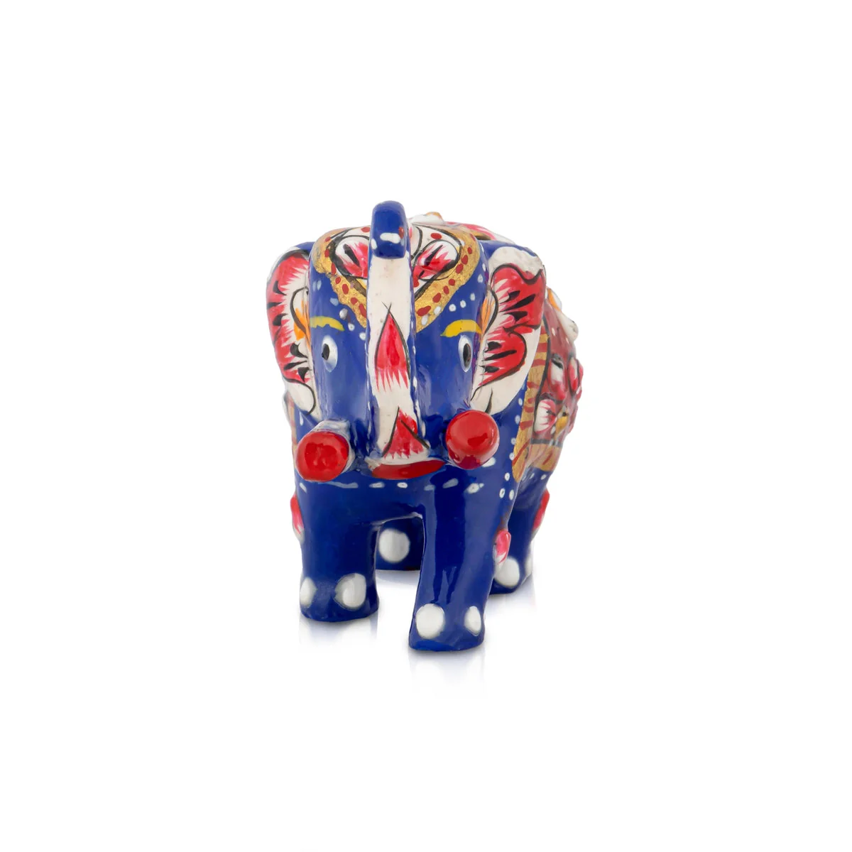 Elephant Statue - 2 x 2.5 Inches | Painted Elephant Sculpture/ Metal Elephant Idol for Home - Image 5
