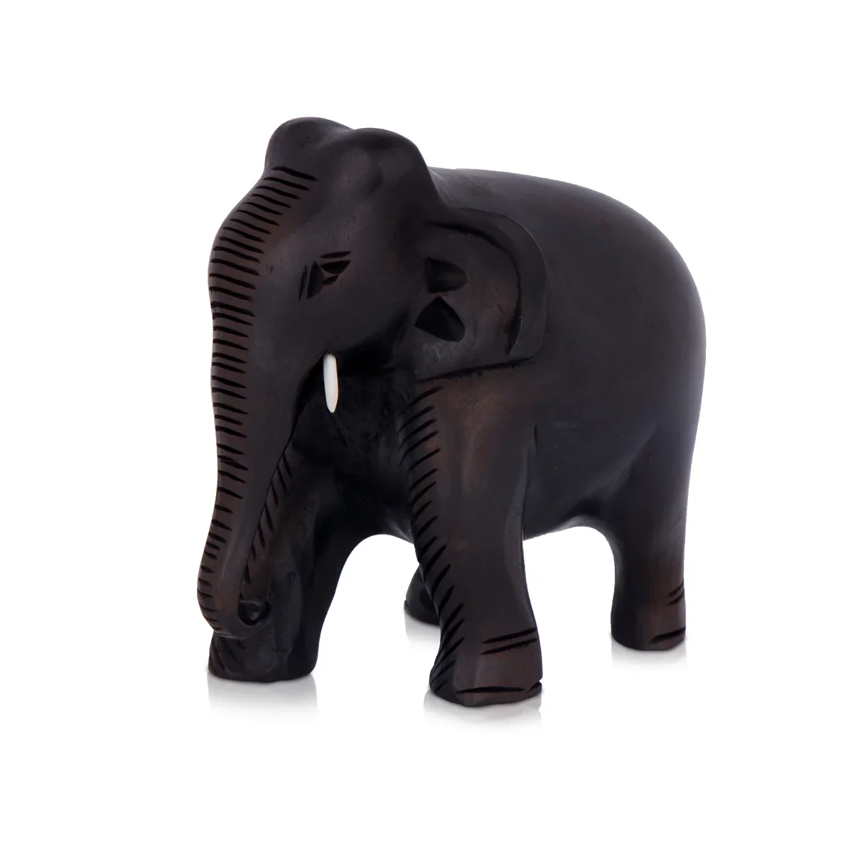 Elephant Statue - 3 x 4 Inches | Wooden Statue/ Colour Elephant Figurine/ Elephant Sculpture for Home - Image 12