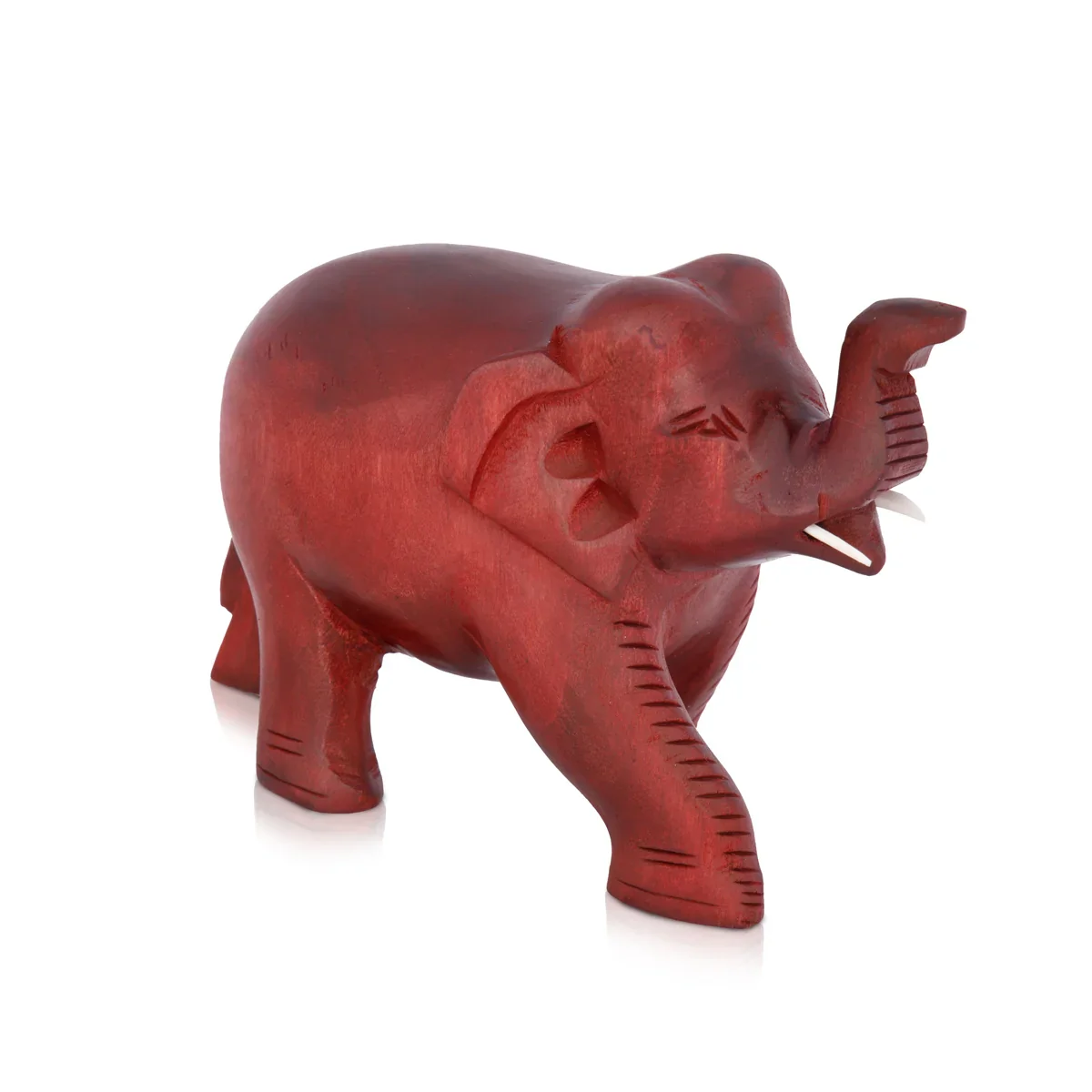 Elephant Statue - 3 x 4 Inches | Wooden Statue/ Colour Elephant Figurine/ Elephant Sculpture for Home - Image 2