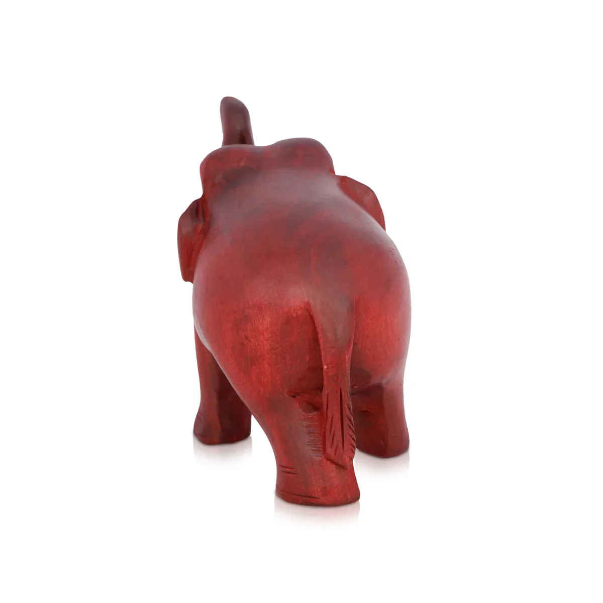 Elephant Statue - 3 x 4 Inches | Wooden Statue/ Colour Elephant Figurine/ Elephant Sculpture for Home - Image 4