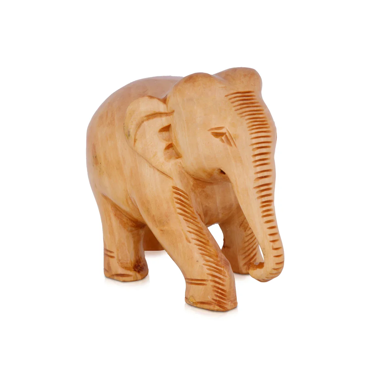 Elephant Statue - 3 x 4 Inches | Wooden Statue/ Colour Elephant Figurine/ Elephant Sculpture for Home - Image 5