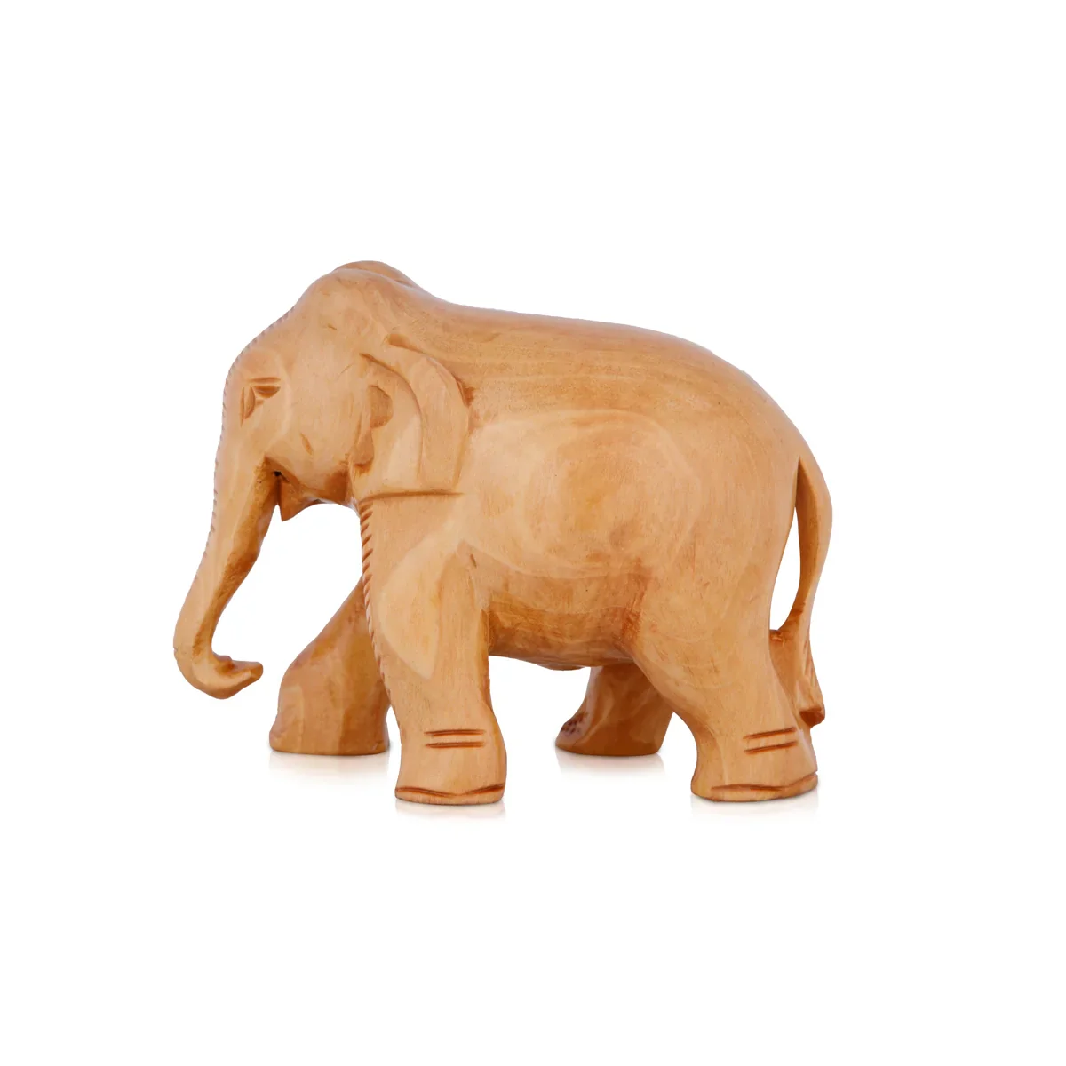 Elephant Statue - 3 x 4 Inches | Wooden Statue/ Colour Elephant Figurine/ Elephant Sculpture for Home - Image 6
