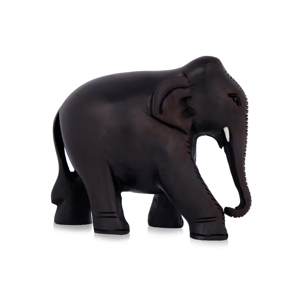 Elephant Statue - 3 x 4 Inches | Wooden Statue/ Colour Elephant Figurine/ Elephant Sculpture for Home - Image 9
