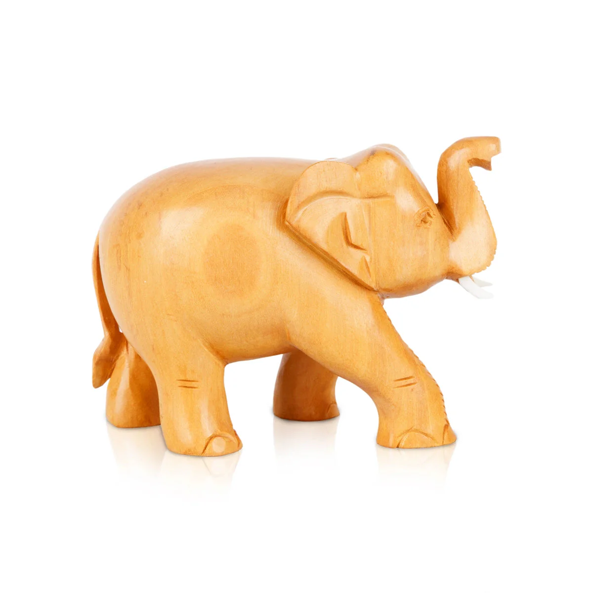Elephant Statue - 3 x 4.5 Inches | Elephant Murti/ Trunk Up Elephant Figurine for Home Decor - Image 2