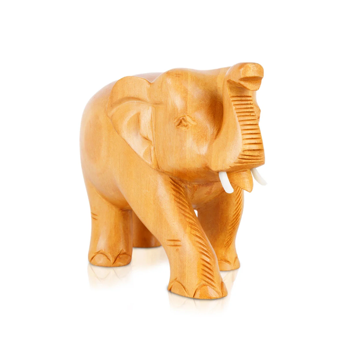 Elephant Statue - 3 x 4.5 Inches | Elephant Murti/ Trunk Up Elephant Figurine for Home Decor - Image 3
