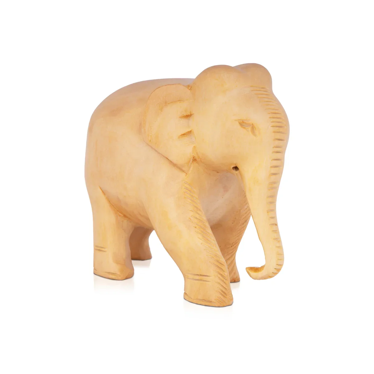 Elephant Statue - 4 x 5 Inches | Wooden Statue/ Colour Elephant Figurine/ Elephant Sculpture for Home - Image 4