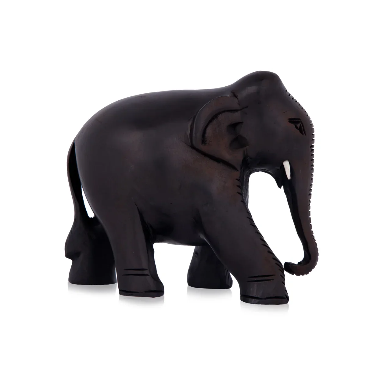 Elephant Statue - 4 x 5 Inches | Wooden Statue/ Colour Elephant Figurine/ Elephant Sculpture for Home - Image 5