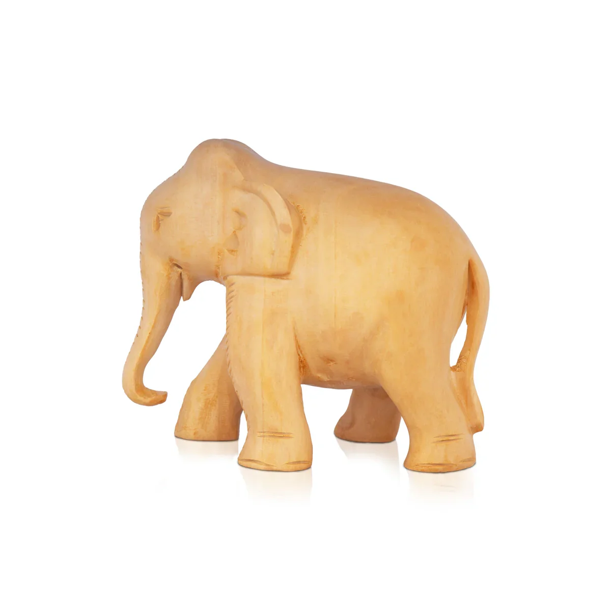 Elephant Statue - 4 x 5 Inches | Wooden Statue/ Colour Elephant Figurine/ Elephant Sculpture for Home - Image 6