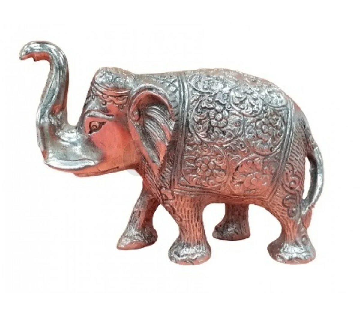 Elephant Statue | Aluminium Idol/ Silver Polish Elephant Figurine for Pooja/ 540 Gms Approx - Image 2