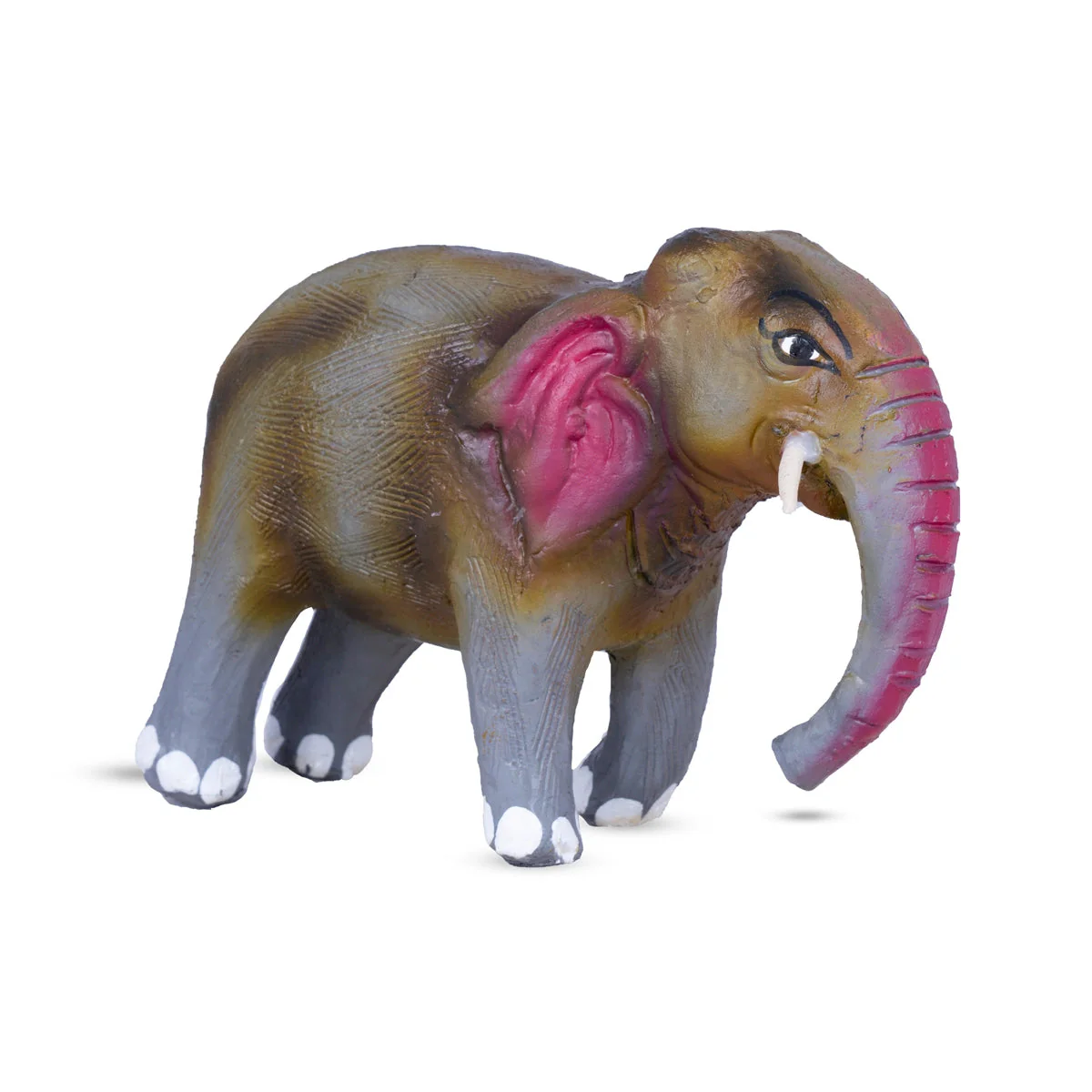 Elephant Statue Clay Golu Bommai - 4.5 X 6 Inches | Navaratri Gombe/ Giri Golu Doll/ Navratri Decor - Image 3