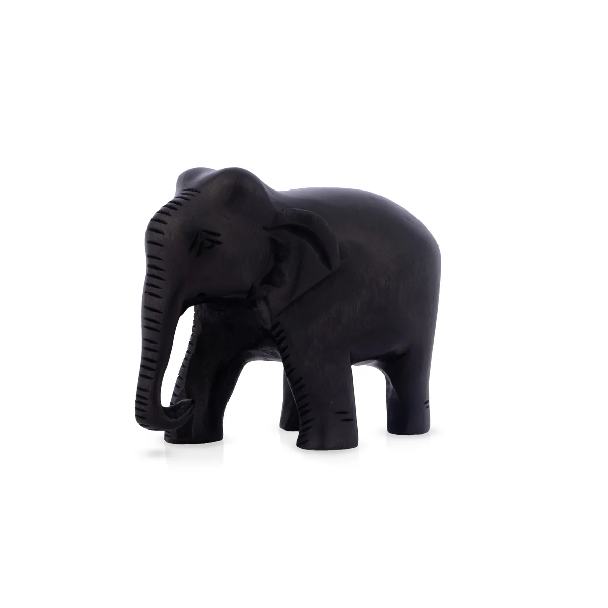 Elephant Statue Key Chain - 3 x 3.75 Inches | Wooden Elephant Idol Key Ring/ Key Holder for Bike - Image 3