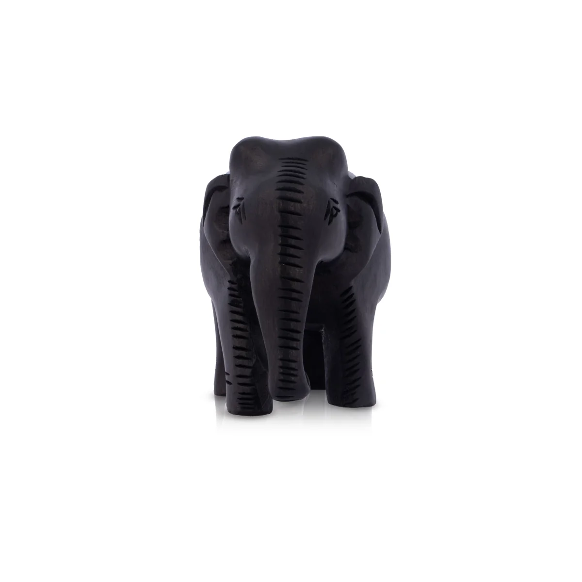 Elephant Statue Key Chain - 3 x 3.75 Inches | Wooden Elephant Idol Key Ring/ Key Holder for Bike - Image 5