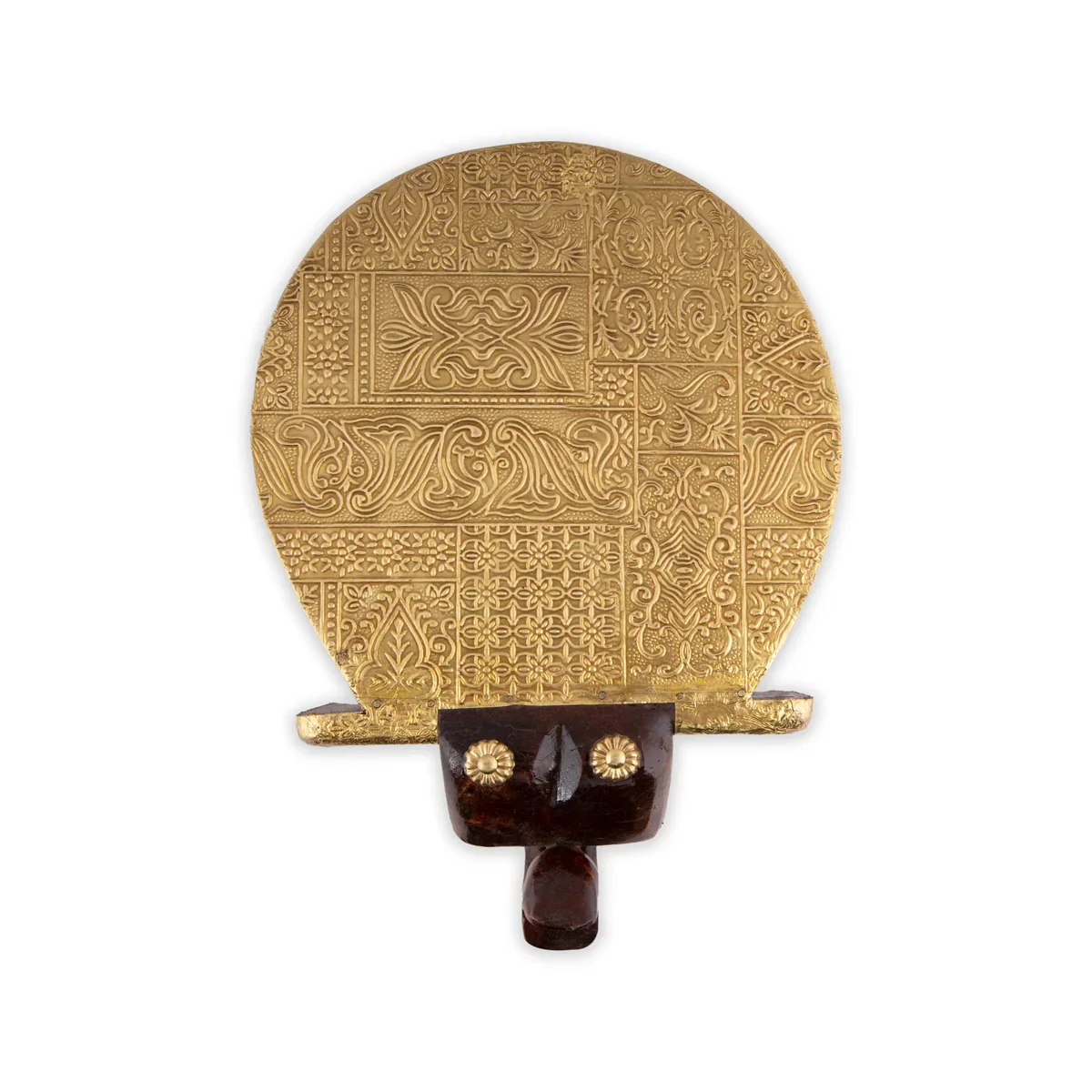 Elephant Stool - 8 x 10 Inches | Wooden Stool/ Brass Polish Decorative Stool for Home - Image 6