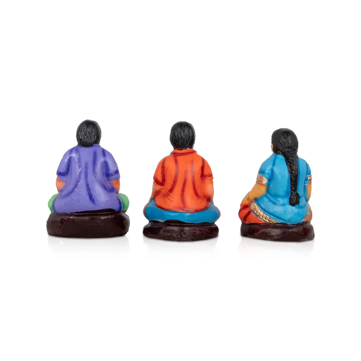 Engagement Clay Golu Bommai Set - 5 x 3 Inches | Giri Golu Doll/ Navaratri Golu Bomma/Gombe/Bommai - Image 10