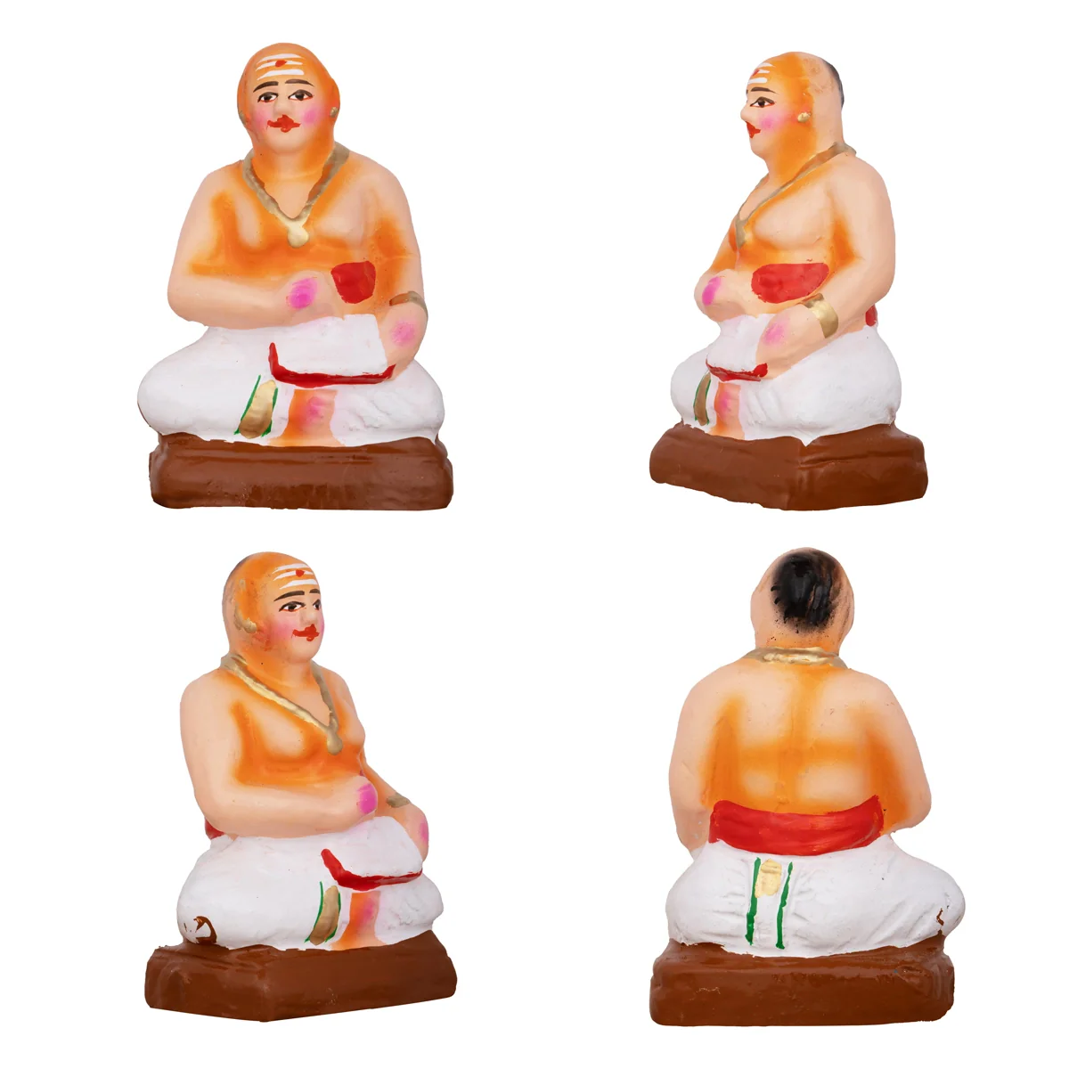 Engagement Clay Golu Bommai Set - 7 x 5 Inches | Giri Golu Doll/ Navaratri Golu Bomma/Gombe/Bommai - Image 10