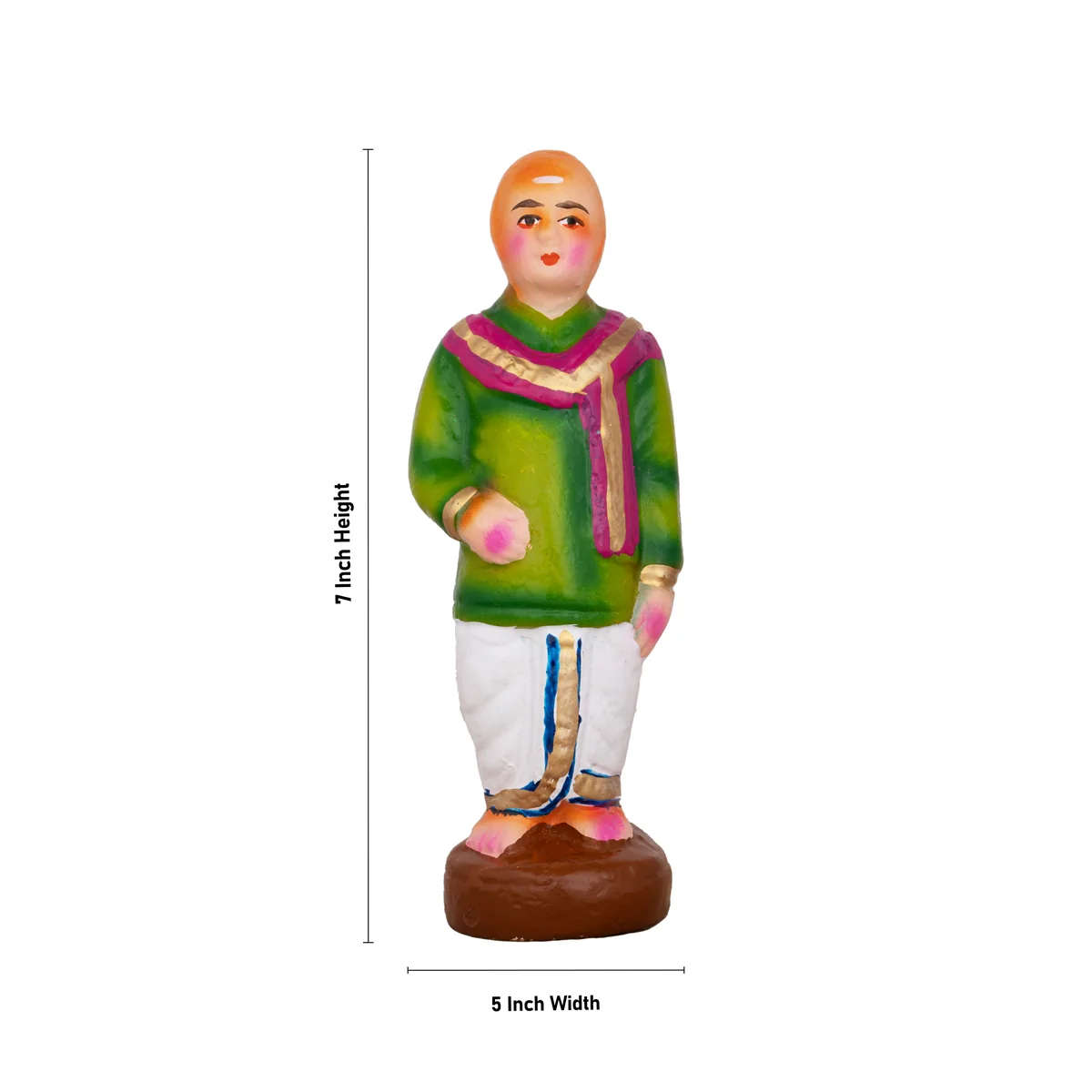 Engagement Clay Golu Bommai Set - 7 x 5 Inches | Giri Golu Doll/ Navaratri Golu Bomma/Gombe/Bommai - Image 12