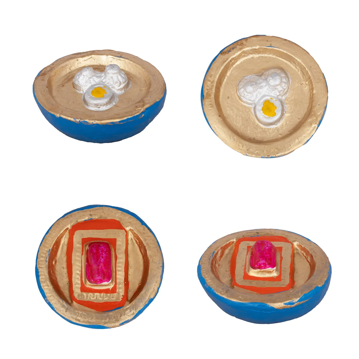 Engagement Clay Golu Bommai Set - 7 x 5 Inches | Giri Golu Doll/ Navaratri Golu Bomma/Gombe/Bommai - Image 3