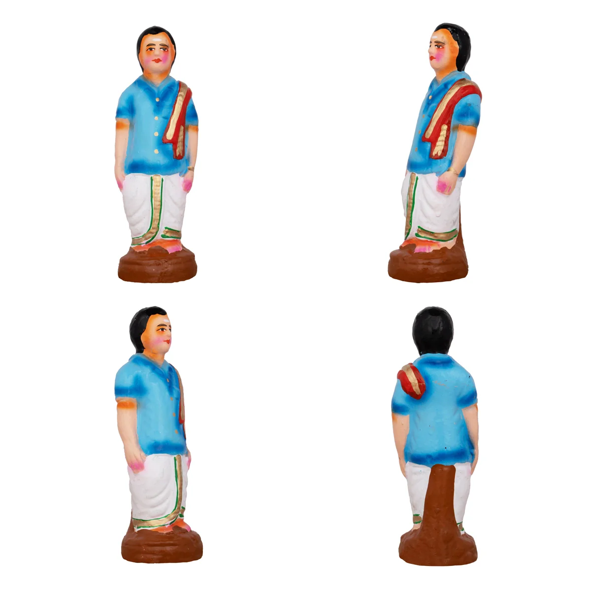 Engagement Clay Golu Bommai Set - 7 x 5 Inches | Giri Golu Doll/ Navaratri Golu Bomma/Gombe/Bommai - Image 7