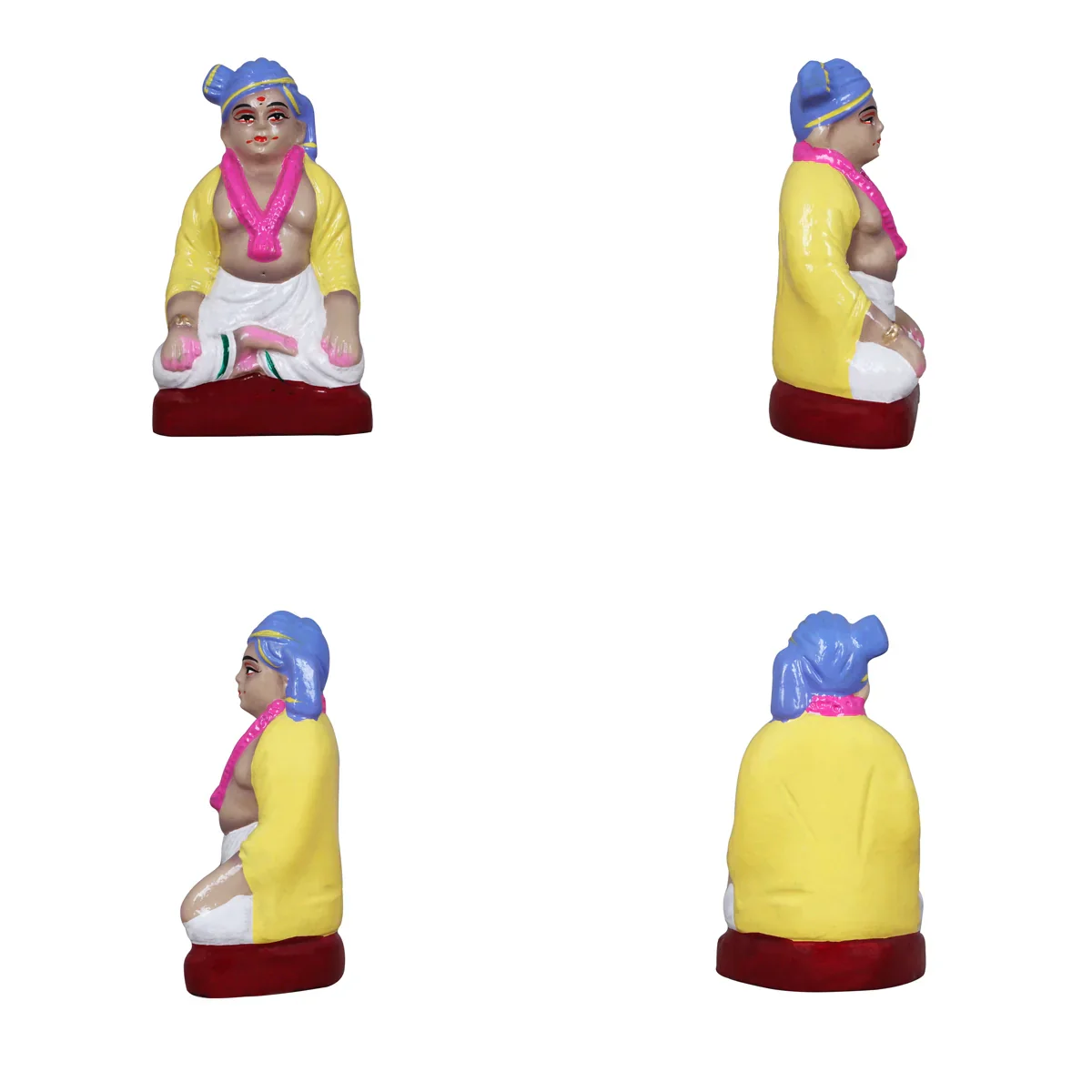Engagement Clay Golu Bommai Set - 6 Inches | Giri Golu Doll/ Navaratri Golu Bomma/Gombe/Bommai - Image 6